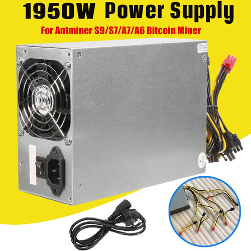 MAX 1950W Miner Mining Dedicated Power Supply For Antminer S9/S7/A7/A6