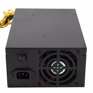 1800W High-efficiency 6+2 Pin Miner Mining Machine Power Supply For Antminer A6/7 S7/9 L3+ D3 R4 with Double Cooling Fans