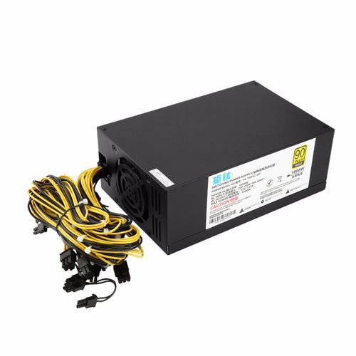 ACEHE 1800W High-efficiency 6+2 Pin Miner Mining Machine Power Supply For Antminer A6/7 S7/9 L3+ D3 R4 with Double Cooling Fans